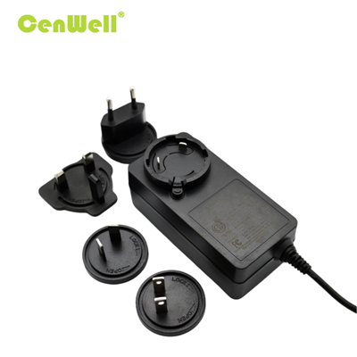 72W AC/DC アダプター + ユニバーサル プラグ セット (CN/KR/AU/UK/US/EU) – 世界各国向け